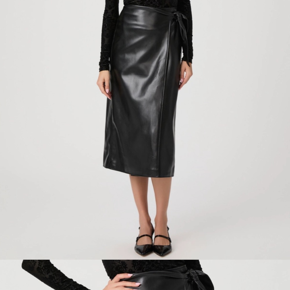 Paige Faux Leather Skirt